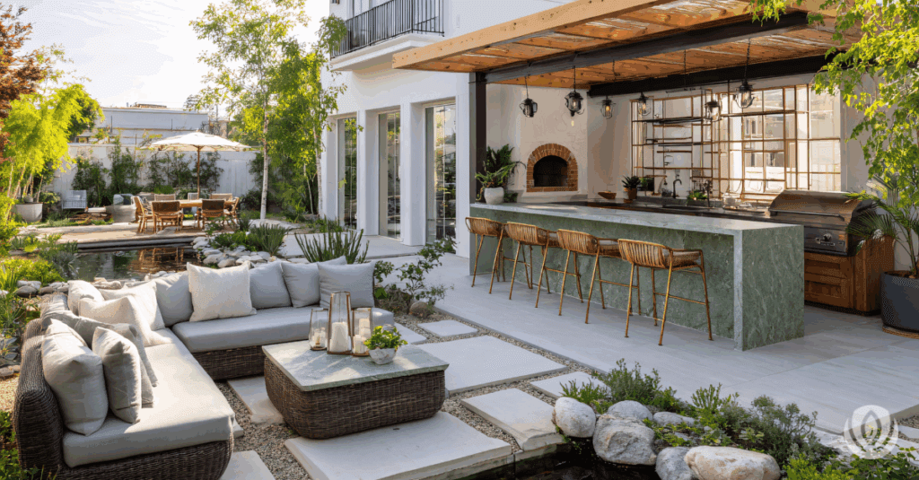 custom outdoor kitchen