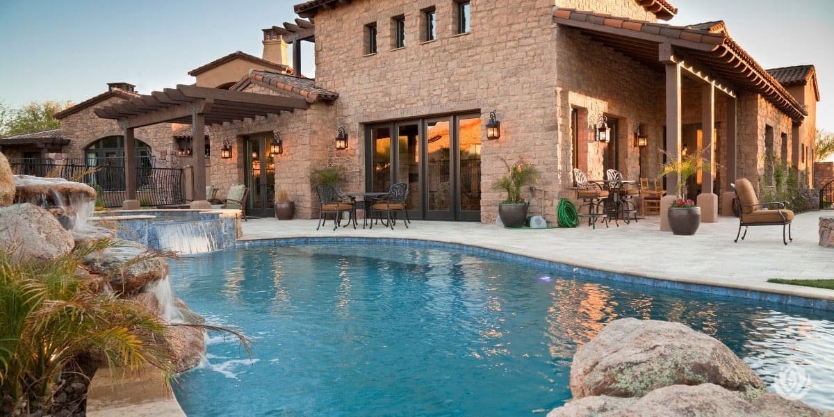 luxury backyard