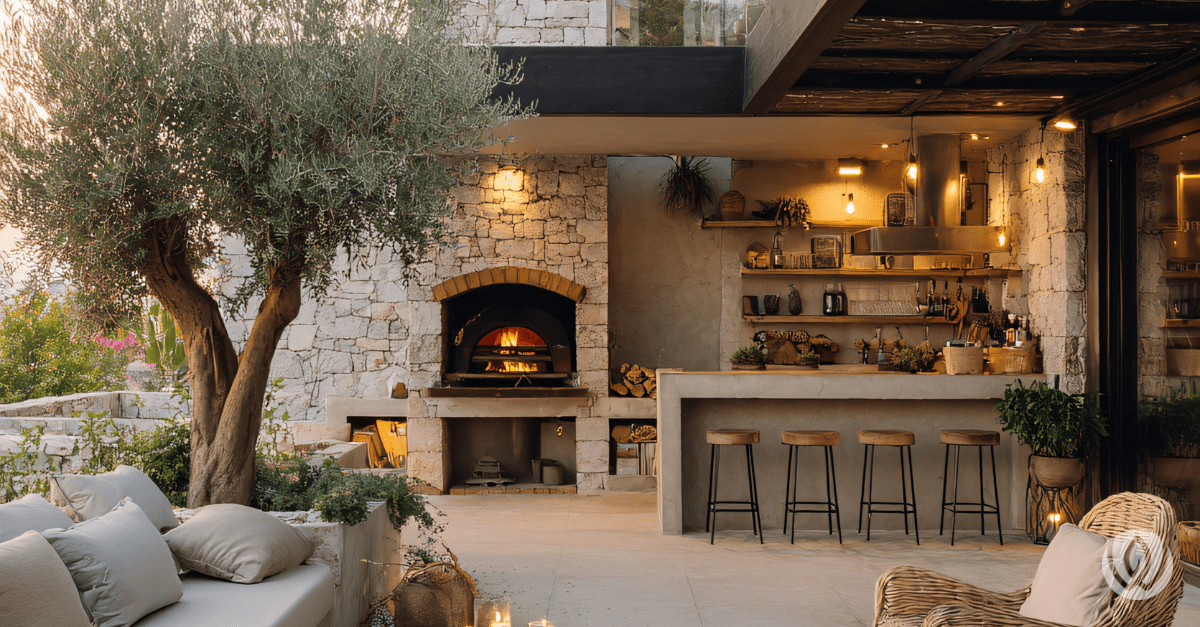 outdoor kitchen